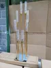 Other Event Party Supplies 8heads gold acrylic candle holder pillar candles metal stand for wedding stage decoration walkway 230725