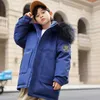 Down Coat Children'S Down Jacket Fur Collar Boys Girl Thicker Jacket Winter Girls Fur Coat Girls Outerwear Coat Waterproof Snowsuit HKD230725