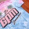 Designer-Modekleidung, Hip-Hop-T-Shirts, T-Shirts, Vertarae Beach Girl, krawattengefärbt, bedrucktes Strandmädchen-T-Shirt aus reiner Baumwolle mit kurzen Ärmeln