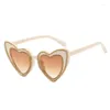 Sonnenbrille Herzförmige Strass Frauen Einzigartige Diamant Sonnenbrille Weibliche Mode Rosa Brillen Gafas De Sol