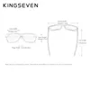 Kingseven 100% spolaryzowane vintage drewniane drewniane męskie męskie drewniane drewniane UV400 Modna moda Gafas de Sol 230725
