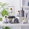 Objetos decorativos Estatuetas Modelo de Astronauta Criativo Escultura Decoração de Casa Nórdica Multifuncional Suporte para Caneta Acessórios de Mesa Presente para Namorado 230724
