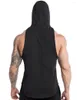 Men's Tank Tops Summer Men Large Size Hooded Fitness Speed Dry Running Wear Sports Vest