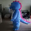 2018 Factory Blue Red Dinosaur Mascot Dino Costume For Adult to wear252u
