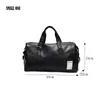 Duffel Bags Hoyobish Korean Style Men's Travel Bagage Bag Waterproof Leather Handbag Women's Shoulder Bag High Capacity Weekend Bag OH301 230724