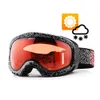 Oczarne okulary na zewnątrz soczewki Ochromic Skibard Snowboard Snow Gogle Anti Fog UV Ochrona All Pogoda Nocna wizja Słonecznie Mężczyźni Kobiety 230725