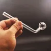 Atacado cachimbo de vidro para fumar cachimbos queimador de óleo curvo 7 polegadas de comprimento cachimbos mini cachimbos de vidro preço mais barato