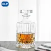 Weingläser KLP Kristallglas Dekanter Haushaltsdichtung mit Deckel Kreative Rotwein Ausländische Whiskyflasche Flasche gehobenen 230724