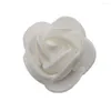 Fiori decorativi 100 pezzi durevoli 3,5 cm rose artificiali bouquet ghirlanda fai da te fiore riutilizzabile senza irrigazione Pography Prop