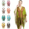 Sciarpe Donna Moda Chiffon Beach Dress Camicette Protezione solare Cardigan 2023 Summer Holiday Women Top lunghi