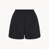 Shorts femmes femmes Simple été coton 2023 taille élastique mode dames élégant pantalon court avec poches tout-match
