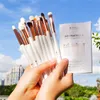 Makeup Tools DUcare Eye Makeup Brushes 15pcs Eyeshadow Makeup Brushes Set with Soft Synthetic Hairs Wood Handle for Eyebrow Blending Makeup 230724
