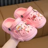 Sandals 3-10 year old children's sandals cool mules summer hole shoes on the outside suitable for boys and girls' slippers 230725