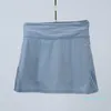 LU Shorts Damen-Tennisröcke mit Taschen, plissiert, hoch tailliert, Golf-Skorts, Röcke, weich, atmungsaktiv, süßer sportlicher Rock