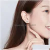 Stud Fashion Unicorn Earrings 925 Sterling Silver Multi-Color Small For Women Jewelry Gifts Drop Delivery Dhaw3