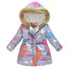 Down Jas 2023 Winter Lange Katoenen Jas Voor Jassen Meisje Kleding Kinderkleding Dikker Bovenkleding Parka Kids 3-10 jaar Oude Meisjes HKD230725