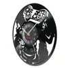 Wall Clocks Classic Fighting Games Characters Ryu Ken Masters Decorative Clock Game Room Art Memorabilia Record