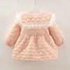 Daunenmantel Mädchen Oberbekleidung 2023 Winter Neue Kinder Japenese Stil Baumwolle Gepolstert Verdickt Top Kleines Mädchen Plüsch Prinzessin Jacke Warmer Mantel HKD230725