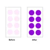 Adesivo de papel para teste UV de verão com adesivo adesivo que muda de cor fotossensível