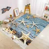 Mattor Sea Beach Shell Kitchen Mat Slip Area Mattan Modernt vardagsrum Balkong Badrum nordisk matta Dörrat Badmatta Tapete Peludo R230725