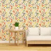 Wallpapers Yellow Floral Peel And Stick Wallpaper Waterproof Flower Self Adhesive Contact Paper Film For Bedroom Living Room Decor