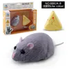 Electric/RC Animals Simulation Infrared Electric Prank Jokes Remote Control Mouse Model RC Animals Mouse On Radio Control for Cat Toys for Kids 230724