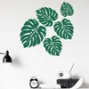 Stickers muraux amovible feuille verte pour chambre salon décor bricolage Art décalcomanies maison murale