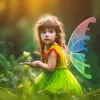 Светодиодные светильники с электрическими крыльями бабочки с эльф -сказочным аксессуаром костюма для детского светящегося блестящего ангела