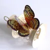 Muurstickers 12 Stuks Goud/Zilver Dubbellaags 3D Vlinder Sticker Woondecoratie Holografische Vlinders Op Magneet Koelkast