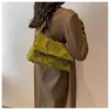 Borse da sera Spalla femminile verde per donna Borsa a tracolla in pelle PU di lusso Borsa a tracolla piccola con patta Tutte le borse da donna di design