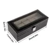 Cajas de reloj Estuches Caja de reloj Caja de almacenamiento Paquete de regalo Cajas de exhibición de joyas 5 Rejillas Lujo Faux Leather Soft Protection Organizador Relojes End 13MD 230724