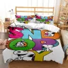 Mignon de dessin animé chiot doux et confortable et confortable ensemble de literie de couette personnalisable pour les enfants cover de courtepointe de luxe L230704