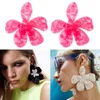 Stud Earrings Exaggerated Acrylic Flower Earring Wedding Jewelry Giftrs For Women And Girls