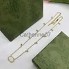 Pendant Necklaces Fashion Necklace Designer Jewelry Luxury Initials Pendant Necklace Golden Chain Diamond Earring For Women Pearl Bracelet Letter 221 J230725