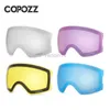 Lunettes de ski COPOZZ Lentille de lunettes de ski de rechange pour modèle 22100/22101 Anti-buée UV400 Lunettes de ski Lunettes de neige Lentilles de lunettes (lentille uniquement) HKD230725