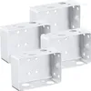 Cortina 12 peças suportes cegos suporte de montagem de baixo perfil de 2 polegadas para persianas (branco)