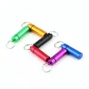 Key Chain Holder Aluminum Waterproof Pill Box Bottle Container Keychain Jar Storage Stash Smoking Accessories LL