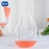 Bicchieri da vino KLP Decanter Cristallo con manico Senza piombo Divisore rosso Brocca Bottiglia per uso domestico Stile europeo 230724