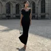 Casual Dresses Feather Dress Black Party Sheath White Sexy Sleeveless Long Evening 2023 In Solid Strapless Midi