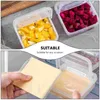 Dinnerware Sets 2 Pcs Salad Container Fridge Butter Cover Case Sealing Dish Storage Cases Keeper