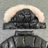 Manteau en duvet 2022 hiver doudoune pour filles grand col de fourrure mi-longueur mode enfants chaud à capuche manteau enfants solide pardessus HKD230725