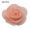 Fiori decorativi 100 pezzi durevoli 3,5 cm rose artificiali bouquet ghirlanda fai da te fiore riutilizzabile senza irrigazione Pography Prop