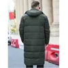 Kvinnor Down Parkas Extra Long Winter White Down Jacket Men 2020 86% Black Cargo Thick Coat Huven Huven Huvud Male Plus Size 6xl 7xl 8x 9xl 10xl Kläder HKD230725