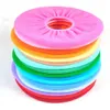 Warmer Toilet Seat Cover for Bathroom Products Pedestal Pan Cushion Pads Lycra Use In O-shaped Flush Comfortable Toilet Random2553