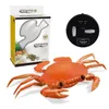 Electric/RC Animals Simulation RC Animal Insect Infrared Electric Remote Control Crab Kids Toy Birthday Novelty Gift 230724