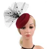 Bandane Tea Party Cappello Cappelli Fascinator Donna Velo elegante alla moda Fascinators da donna Abbigliamento da donna in rete