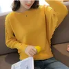 Kobiety swetry dzianiny damskie swetr swetra mujer pullover nietopecz luźne batwing płaszcz czarny i dzianinowy samica