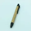 卸売プロモーション学生ボールペンペン環境に優しい紙ボールペンペンカスタムロゴ供給文房具プラスチッククリップペン