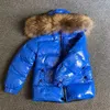 Women's Down Parkas Kids Winter Down Jacket Raccoon Fur Collar Toddler Clothing Warm Outerwear Coat for Baby Boys Girls 0-14 Years Snowsuit Hkd230725