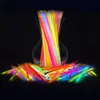 Led Light Sticks 50pcs 20cm 다채로운 빛나는 글로우 스틱 DIY 팔찌 목걸이 할로윈 하이킹 장식 참신한 장난감 230724